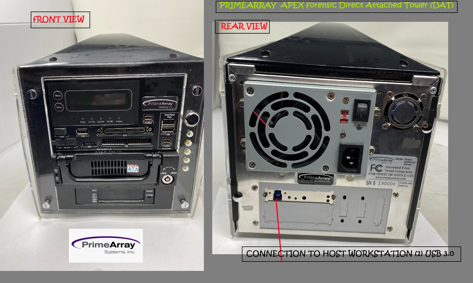 Introducing the APEX Forensic Direct Attached Tower (DAT)
