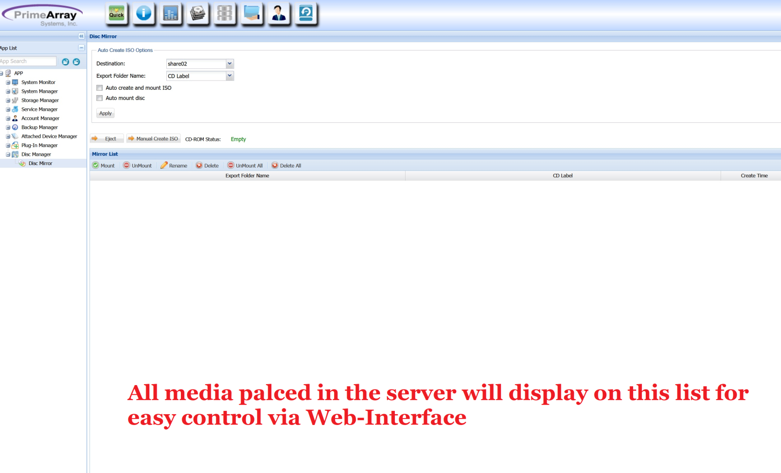 PrimeArray NAS Data Ingestion Concept