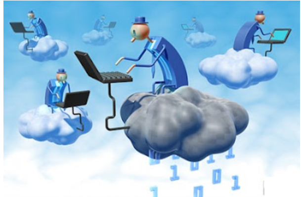 Cloud vs On-Premises Storage Concept